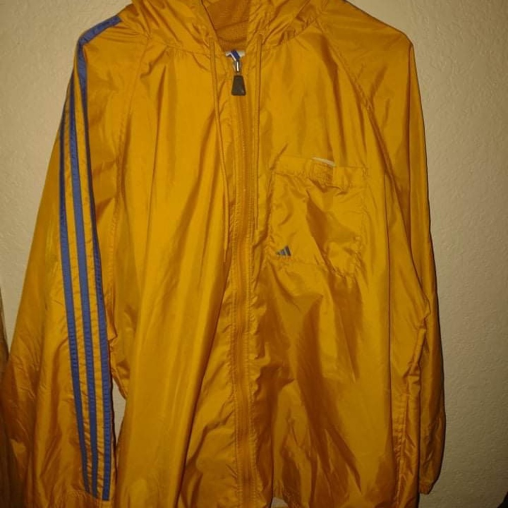 Adidas Yellow jacket. Size Large.